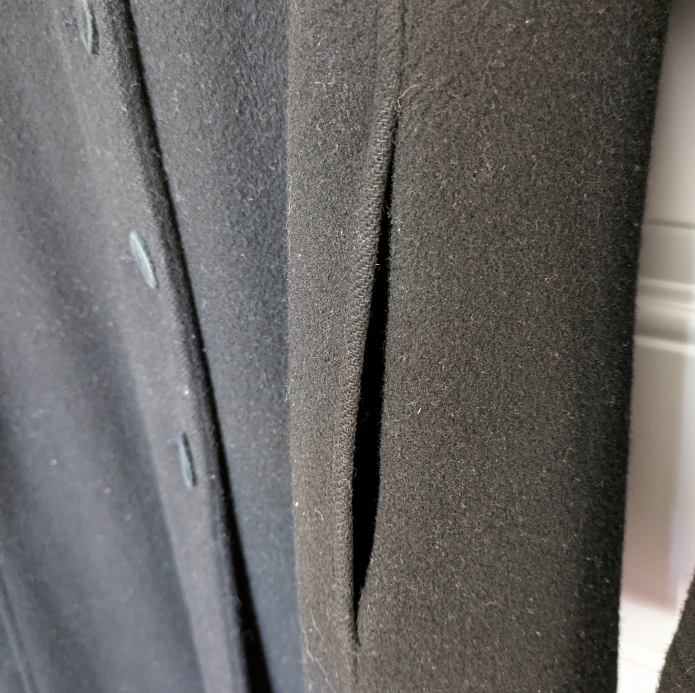 Albert Nipon Studio Wool Coat With Velvet Lined H… - image 4